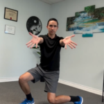 Squatting video for mobility exercise. Studio Gym in Rancho Cucamonga